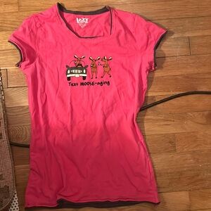 Y2k graphic tee text moose-aging😭😭😭